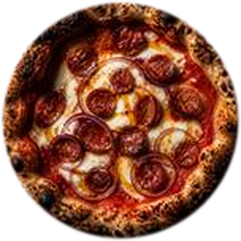 Pizza Alentejana com linguiça